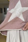 Big Softie Star Slouch Knit Rose -